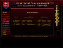 Tablet Screenshot of exekutiva.sk